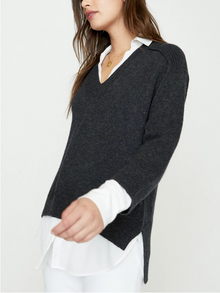  Brochu Walker V-Neck Layered Pullover