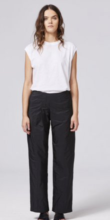  women's black taffeta suit pants