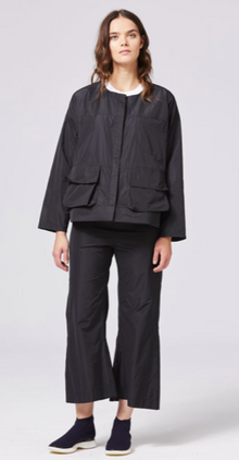  Shosh Storm Jacket in Black Taffeta