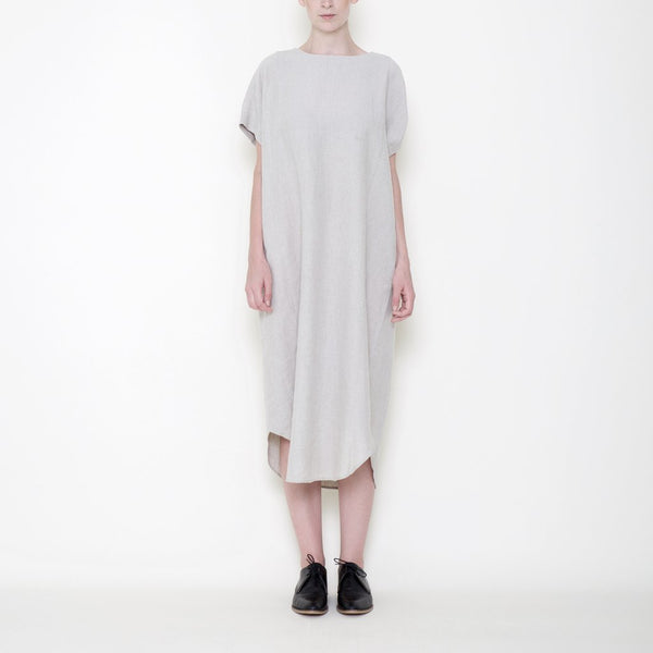 Szeki signature linen T-shirt reversible maxi dress in oatmeal found at PATRICIA in Southern Pines and Raleigh, NC