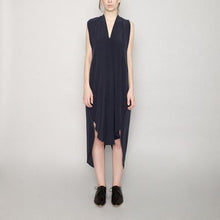  Szeki Navy Origami Dress Cupro