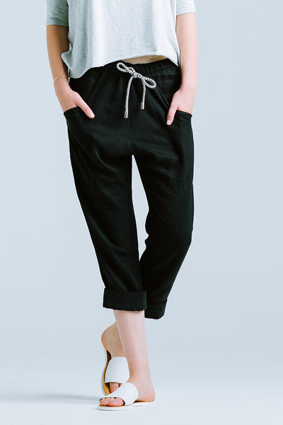 Natalie Busby Slouch Pant in Army Green