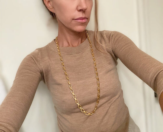 Love AndFlowers Square Link Chain Necklace found at Patricia in Southern Pines, NC