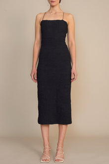  Kallmeyer Black Poplin Strappy Smocked Dress found at Patricia in Southern Pines, NC