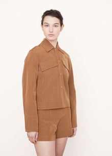  Textured Shirt Jacket