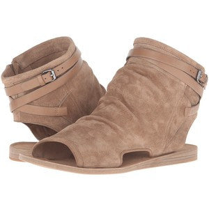 Vince Thalia Sport Suede Sandal, a bootie silhouette featuring cutouts along the toe, heel and sides of the foot.