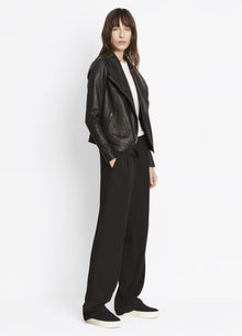  Vince Leather Moto Jacket