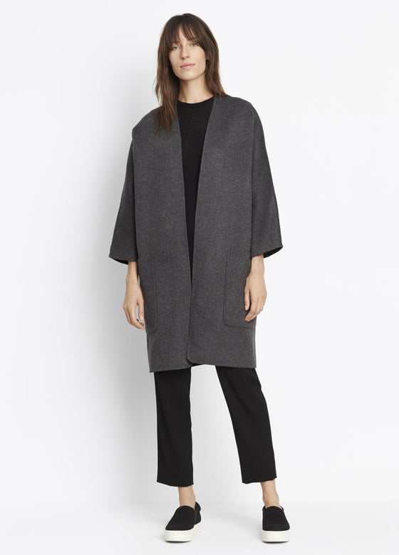 Vince Grey Cardigan Coat