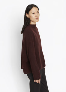  Vince Funnel Neck Sweater Cordovan