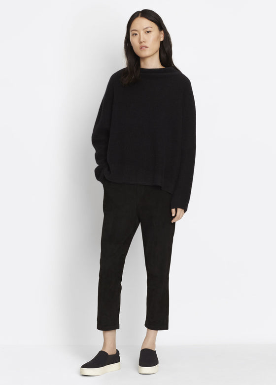 Vince Black Suede Track Pant