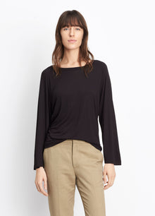 Vince Full Sleeve Raglan Tee, Black