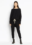 Vince black cashmere crewneck women's sweater