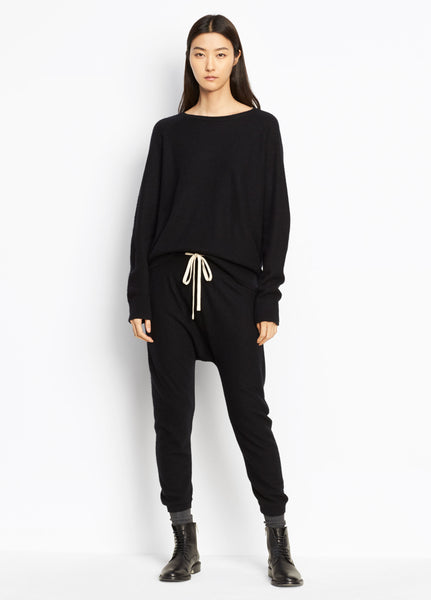 Vince black cashmere crewneck women's sweater