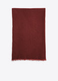 Women's cashmere scarf by Vince in Rust red