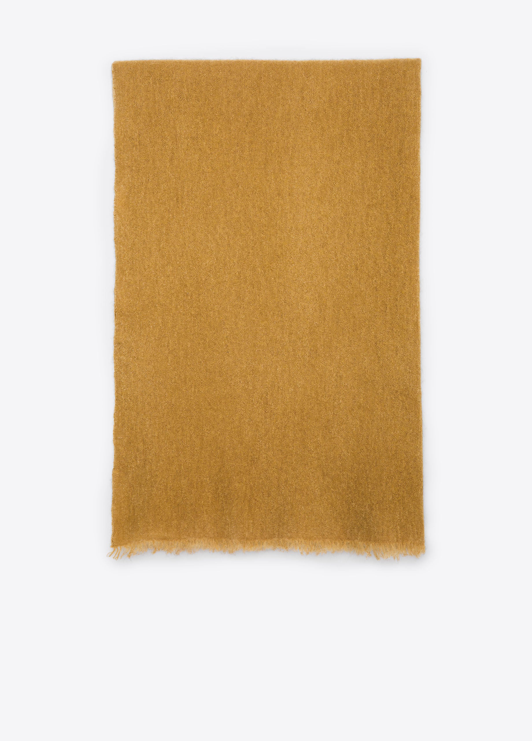 Women's scarf in butterscotch cashmere