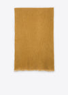 Women's scarf in butterscotch cashmere