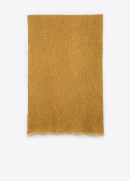 Women's scarf in butterscotch cashmere
