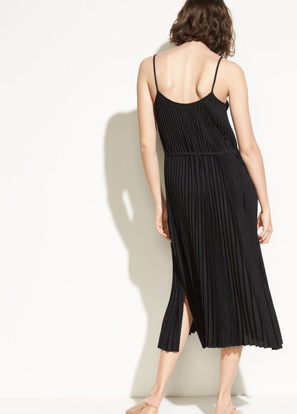 rear view black dress by Vince