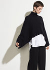 Vince Cropped Black Turtleneck with Bell Sleeves found at Patricia in Southern Pines, NC