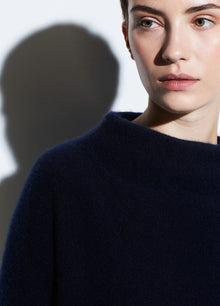  Vince Funnel Neck Sweater Coastal Blue