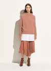 Vince Funnel Neck Sweater Vintage Rose