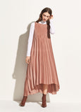 Vince Chevron Pleated Sleeveless Dress heather rose found at Patricia in Southern Pines, NC