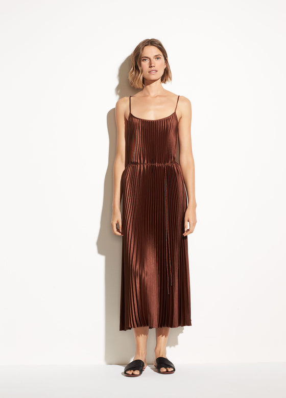Women's Pleated Cami Dress in Sycamore by Vince | Patricia PATRICIA Women's Pleated Cami Dress in Sycamore by Vince | Patricia PATRICIA