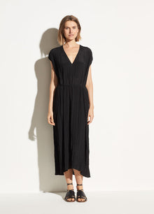  Vince Crinkle Pleated V-neck Dress at PATRICIA in Southern Pines, NC
