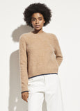 Vince Contrast Tip Camel Pullover in a wool blend found at PATRICIA in Southern Pines, NC