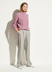  Vince Flannel Wide Leg Pant Heather Grey