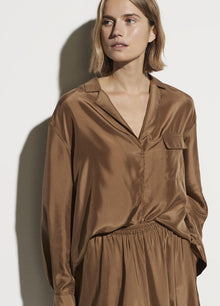  Vince silk popover shirt found at PATRICIA in Southern Pines, NC