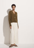 Vince Cashmere Shrunken Button Cardigan