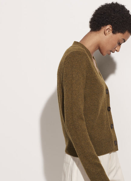 Vince Cashmere Shrunken Button Cardigan