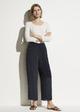Vince Marine Textured Wide Leg Pull-On Pant