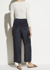 Vince Marine Textured Wide Leg Pull-On Pant