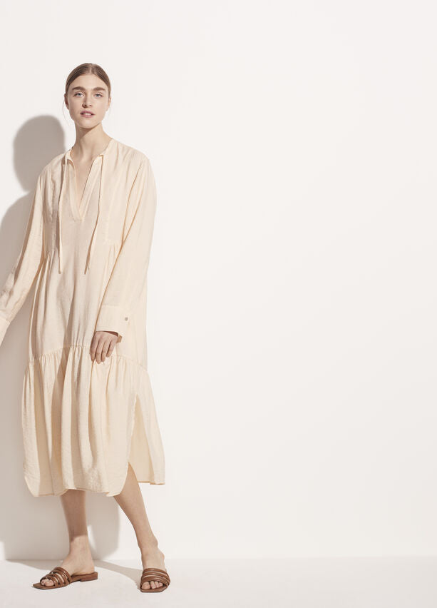Vince Tiered Long Sleeve Dress found at