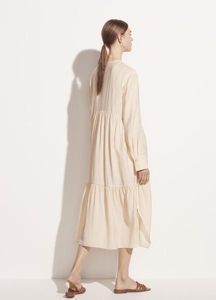 Vince Tiered Long Sleeve Dress