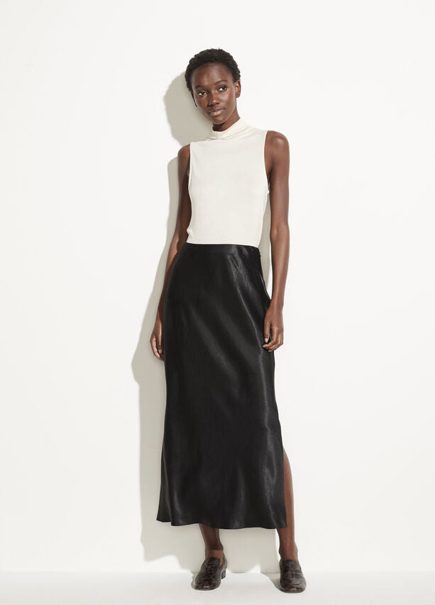 Vince satin slip best sale skirt