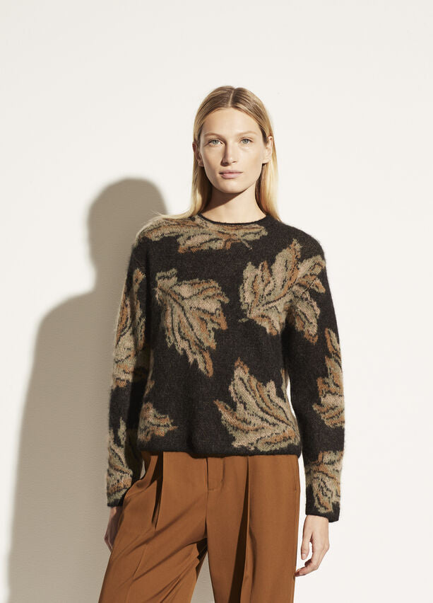 Vince Brushed Mohair Leaf Crewneck Sweater found at Patricia in Southern Pines,, NC