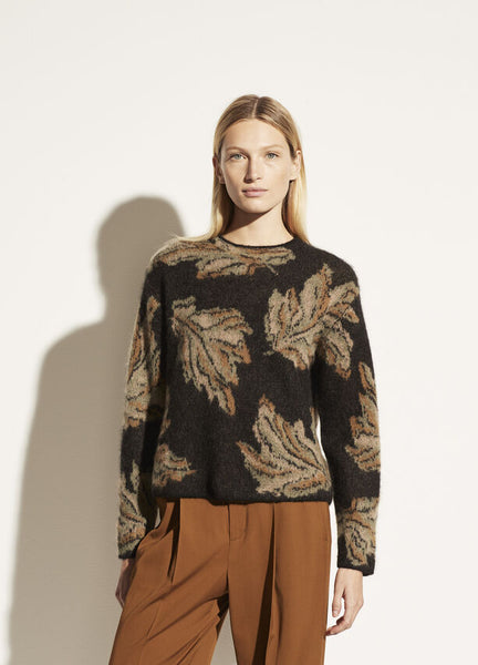 Vince Brushed Mohair Leaf Crewneck Sweater found at Patricia in Southern Pines,, NC