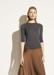  Vince Elbow Sleeve Wool Crewneck Shell found at Patricia in southern Pines, NC