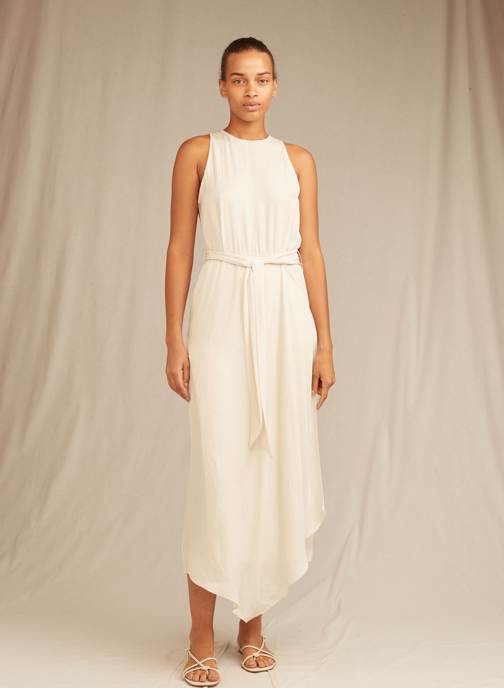 Vince Handkerchief Drape Halter Dress PATRICIA