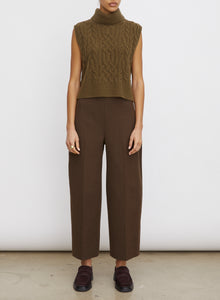  Vince dark vine sleeveless turtleneck twisted cable shell f found at Patricia in Southern  Pines, NC 