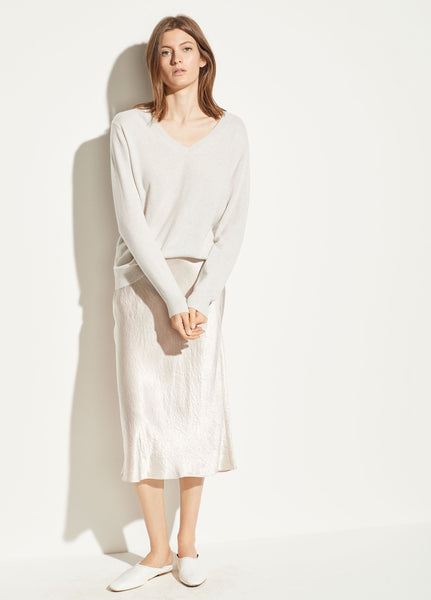 Vince satin discount skirt champagne