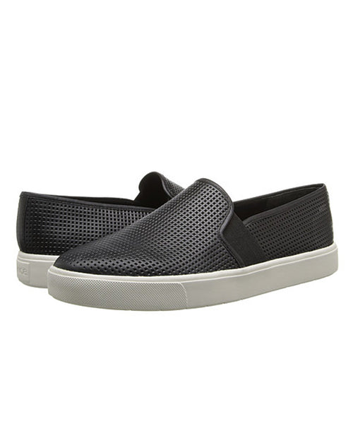 Vince Blair 5 Slip-On Sneaker, Go for mod metropolitan style with a slip-on sneaker sporting a perforated leather upper and a bumper sole. Timeless aesthetics meet modern sophistication in Vince’s collections of iconic, wearable essentials—always focusing on distinctive design, enduring style and uncompromising quality.