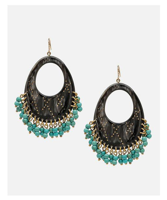 Ashley Pittman Vuka Earring in Dark Horn