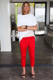 Emerson Fry | Wrap Pant - Hot Red
