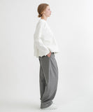 Women's White Accordion Pleat top by Shosh. Shop now at PATRICIA, Southern Pines, NC