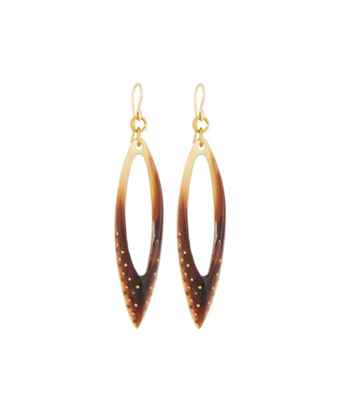 Ashley Pittman Shuka Earring Light Horn