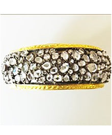  Bangle Encrusted with Flat Crystals